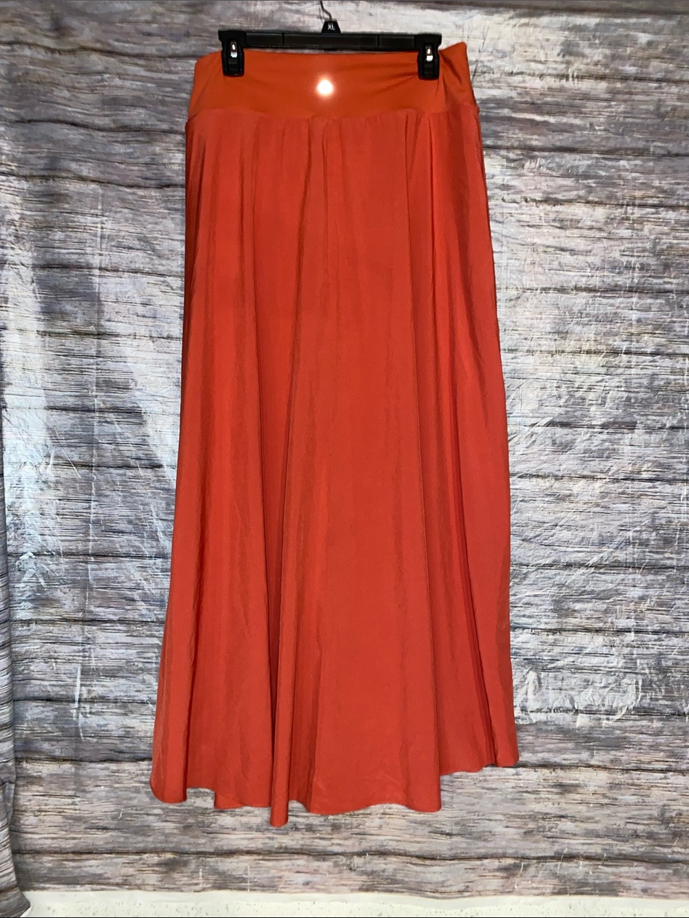 HALARA High-Low Ruffle Skirt in Rust - Picture 7 of 10